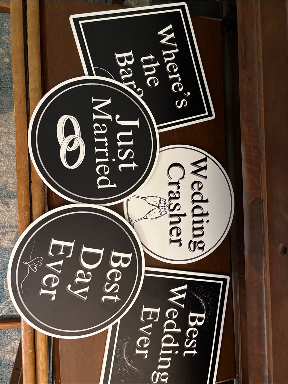 Photo Booth luxury props- 6 double sided